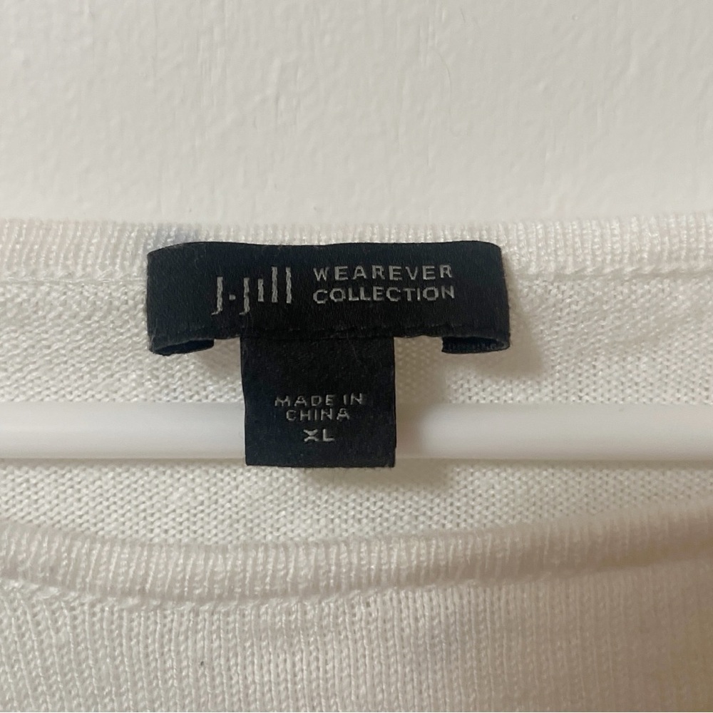 J. Jill Wearever Collection Linen Blend Floral Print Women's Top - Picture 3 of 6